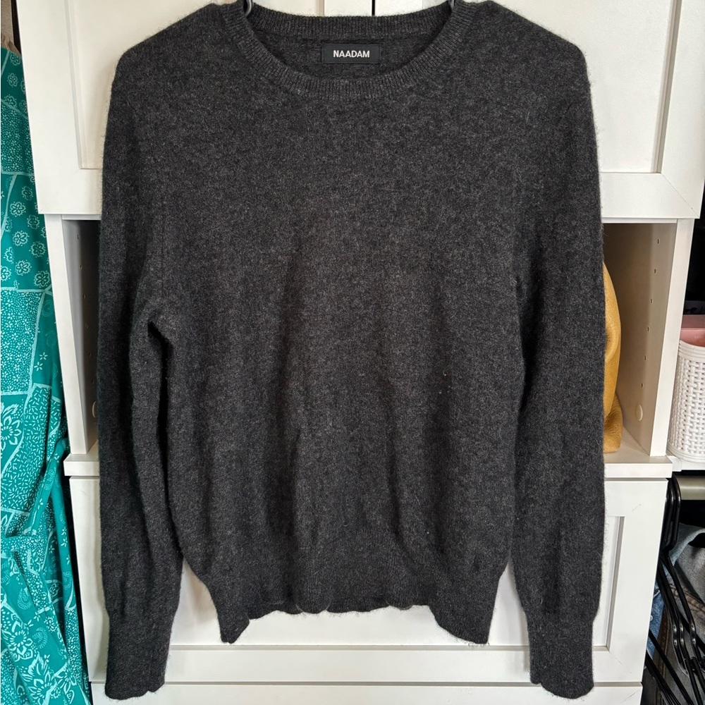 Naadam The Original Cashmere Sweater Women's Smoke Size Small